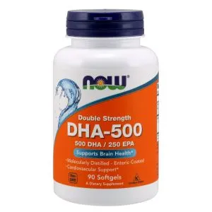 NOW Foods - DHA-500, Kwasy EPA DHA, 90 kapsułek miękkich
