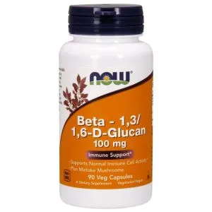NOW Foods - Beta-1,3/1,6-D-Glucan, 100mg, 90 vkaps