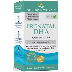 Nordic Naturals - Prenatal DHA Vegan, 500mg, 60 kapsułek miękkich