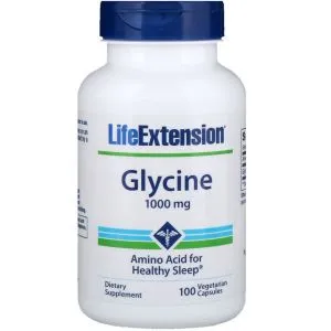 Life Extension - Glicyna, 1000 mg, 100 kapsułek roślinnych