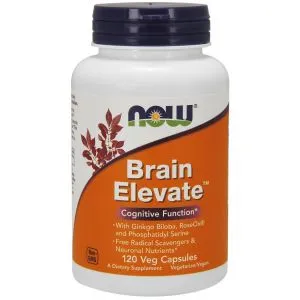 NOW Foods - Brain Elevate, Pamięć, 120 vkaps