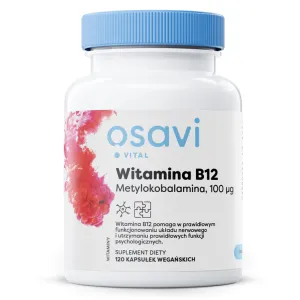 Osavi - Witamina B12, Metylokobalamina, 100 μg, 120 vkaps