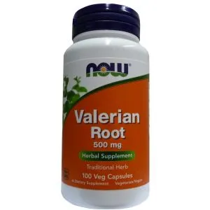 ﻿NOW Foods - Valerian Root, Waleriana, 500mg, 100 vkaps