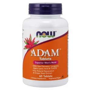 NOW Foods - ADAM Multiwitaminy dla Mężczyzn, 60 tabletek