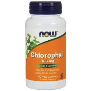 NOW Foods - Chlorofil, 100 mg, 90 vkaps