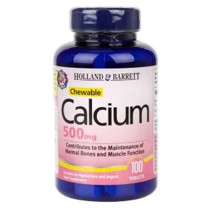 Holland & Barrett - Calcium, 500mg, 100 tabletek