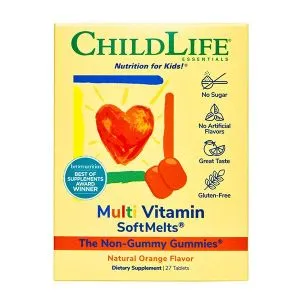 Child Life - Multiwitaminy, dla Dzieci, Natural Orange, 27 żelek