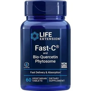 Life Extension - Fast-C and Bio-Quercetin Phytosome, 60 tabletek wegetariańskich 