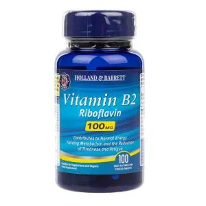 Holland & Barrett - Witamina B2, 100mg, 100 tabletek