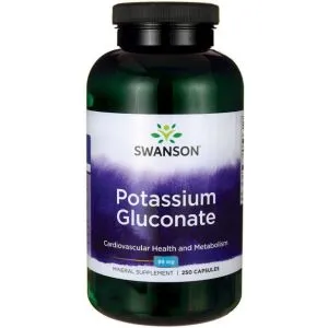 Swanson - Glukonian Potasu, 99 mg, 250 kapsułek