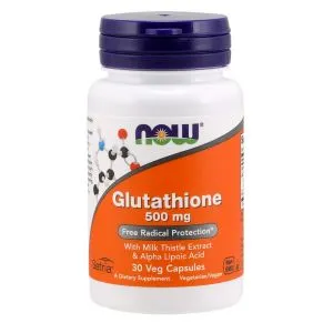 NOW Foods - Glutation, 500 mg z Ekstraktem z Ostropestu Plamistego i Kwasem Alfa Liponowym, 30 vkaps