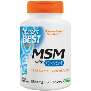 Doctor's Best - MSM z OptiMSM, Vegan, 1500mg, 120 tabletek