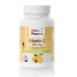 Zein Pharma - Witamina C, 500mg, 90 kapsułek