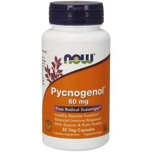 NOW Foods - Pycnogenol, 60 mg, 50 vkaps