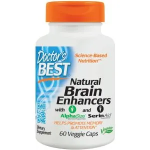 ﻿Doctor's Best - Natural Brain Enhancers, 60 vkaps