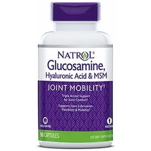 ﻿Natrol - Kwas Hialuronowy MSM & Glukozamina, 90 kapsułek