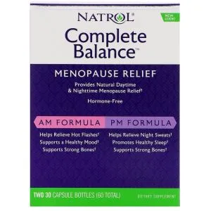 Natrol - Complete Balance, Menopauza AM/PM , 30+30 kapsułek