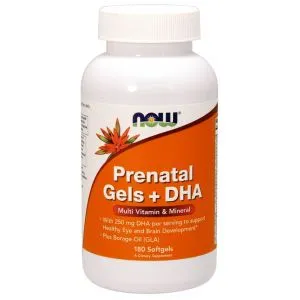 NOW Foods - Prenatal Gels + DHA, 180 kapsułek miękkich
