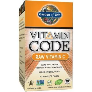 ﻿Garden of Life - Vitamin Code RAW C, 500mg, 60 vkaps