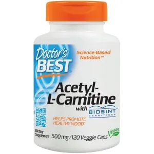 Doctor's Best - Acetyl L-Karnityna + Biosint Carnitines, 500mg, 120 kapsułek