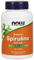 NOW Foods - Natural Spirulina, 500mg, 120 vkaps