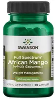 ﻿Swanson - Mango Afrykańskie (Irvingia Gabonensis), 400mg, 60 kapsułek