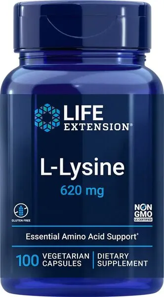 Life Extension - L-lizyna, 620 mg, 100 kapsułek roślinnych