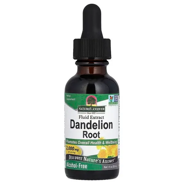 Nature's Answer - Mniszek Lekarski, Dandelion Root, Płynny Ekstrakt, 30 ml.