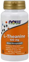 NOW Foods - L-Theanine, 100mg, with Green Tea, 90 vkaps