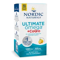 Nordic Naturals - Ultimate Omega + Coenzyme Q10, 1280mg, 60 softgels