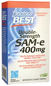 Doctor's Best - SAMe, 400mg, 60 tabletek