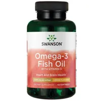 Swanson - Omega 3 with Vitamin D, 60 Softgeles