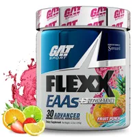 GAT - Flexx EAAs + Hydration, Fruit Punch, Proszek, 345g
