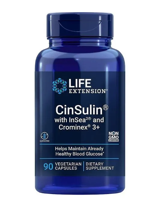 Life Extension - CinSulin + InSea2 & Crominex 3+, 90 vkaps