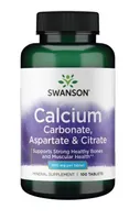 Swanson - Calcium (Carbonate, Aspartate & Citrate), 500mg, 100 Tablets