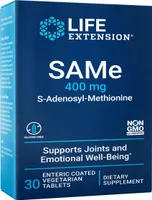 Life Extension - SAMe S-Adenosyl-Methionine, 400mg, 30 tablets