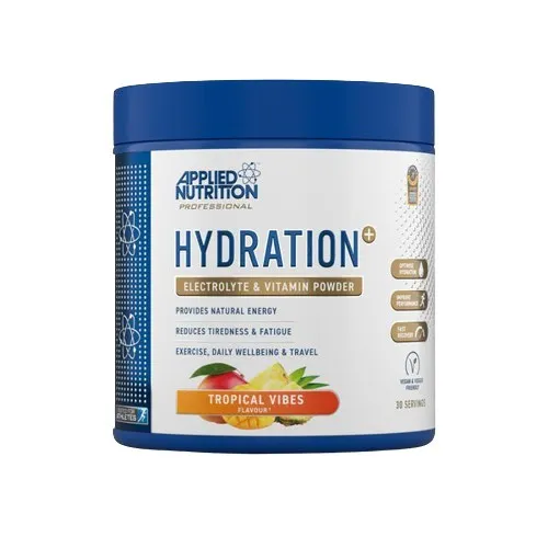 Applied Nutrition - Hydration+, Elektrolity i Witaminy, Tropical Vibes, Proszek, 240g