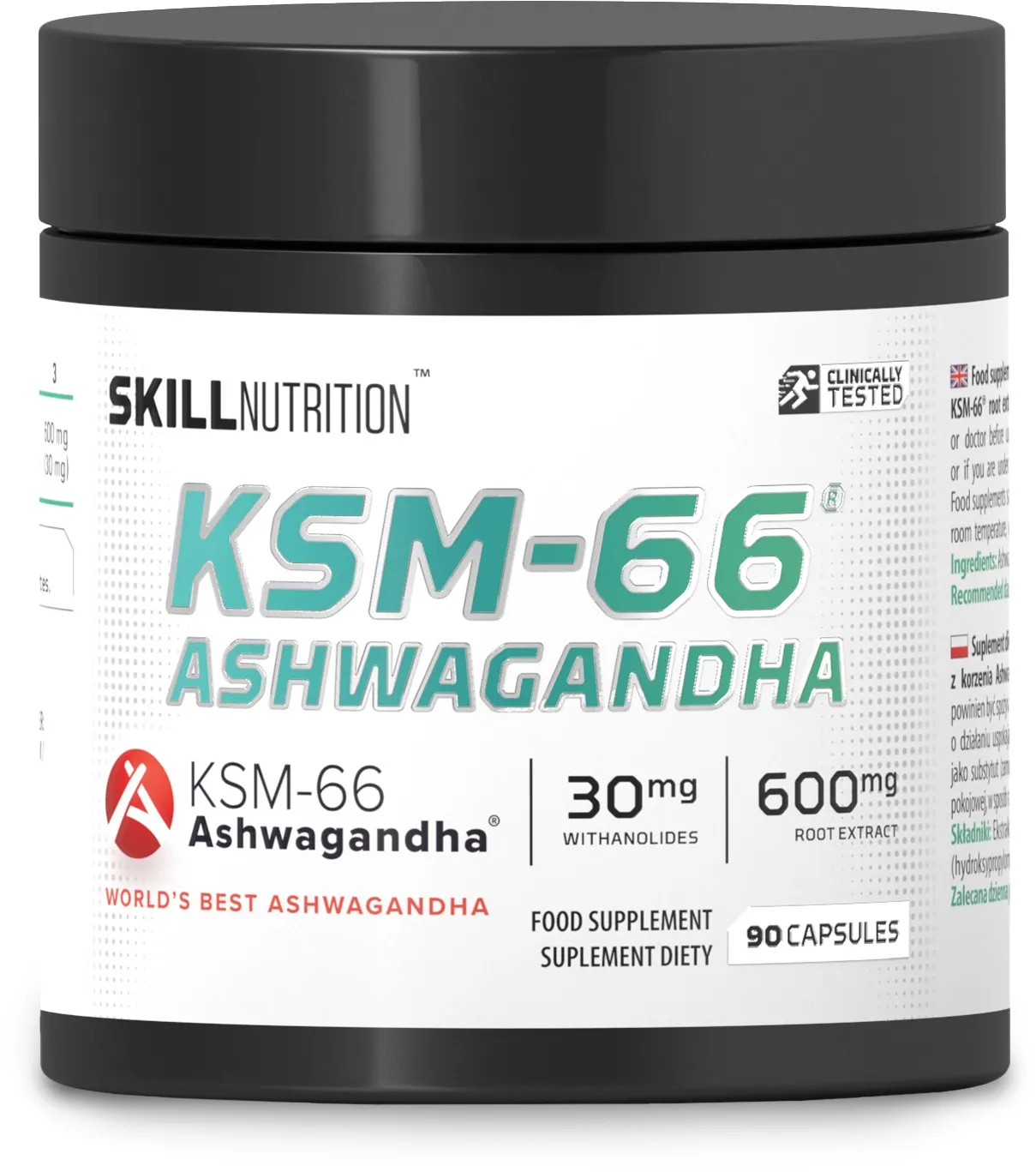 Skill Nutrition - KSM-66 Ashwagandha, 90 vkaps