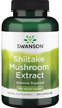 Swanson - Shiitake Mushroom Extract, 500 mg, 120 capsules