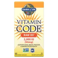 Garden of Life - Vitamin Code RAW D3, 2000 IU, 60 capsules