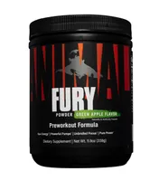 Universal Nutrition - Animal Fury, Green Apple, Proszek, 330g