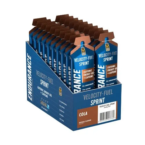 Applied Nutrition - Żel Energetyczny, Endurance Sprint Isotonic Energy Gel + Kofeina, Cola, 20 x 60g