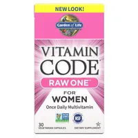 Garden of Life - Vitamin Code RAW ONE, Multivitamins for Women, 30 capsules