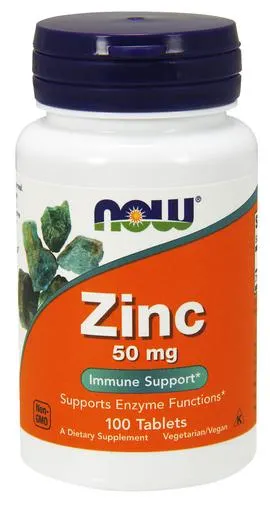 NOW Foods - Cynk, 50mg, 100 tabletek