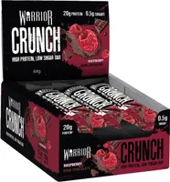 Warrior - Crunch Bar, Baton Proteinowy, Raspberry Dark Chocolate, 12 batonów x 64g