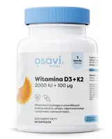 Osavi - Vitamin D3 + K2, 2000IU + 100 μg, 60 Softgeles