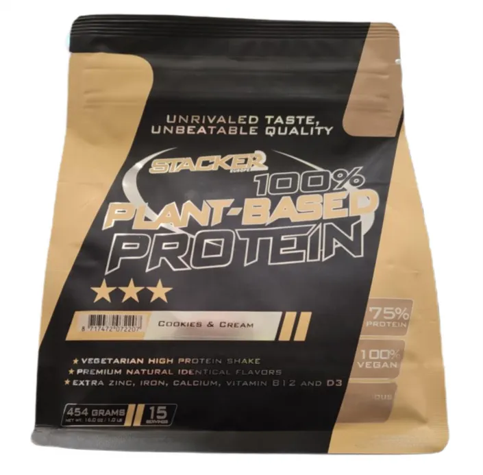 Stacker2 Europe - Białko Roślinne 100%, Cookies & Cream, Proszek, 454g
