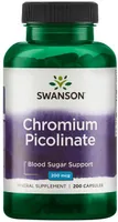 Swanson - Chromium Picolinate, 200mcg, 200 Capsules