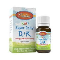 Carlson Labs - Kid's Super Daily D3 + K2, Płyn, 10 ml