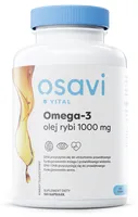 Osavi - Omega-3 Olej Rybi, 1000mg, Naturalny Smak, 120 kapsułek miękkich